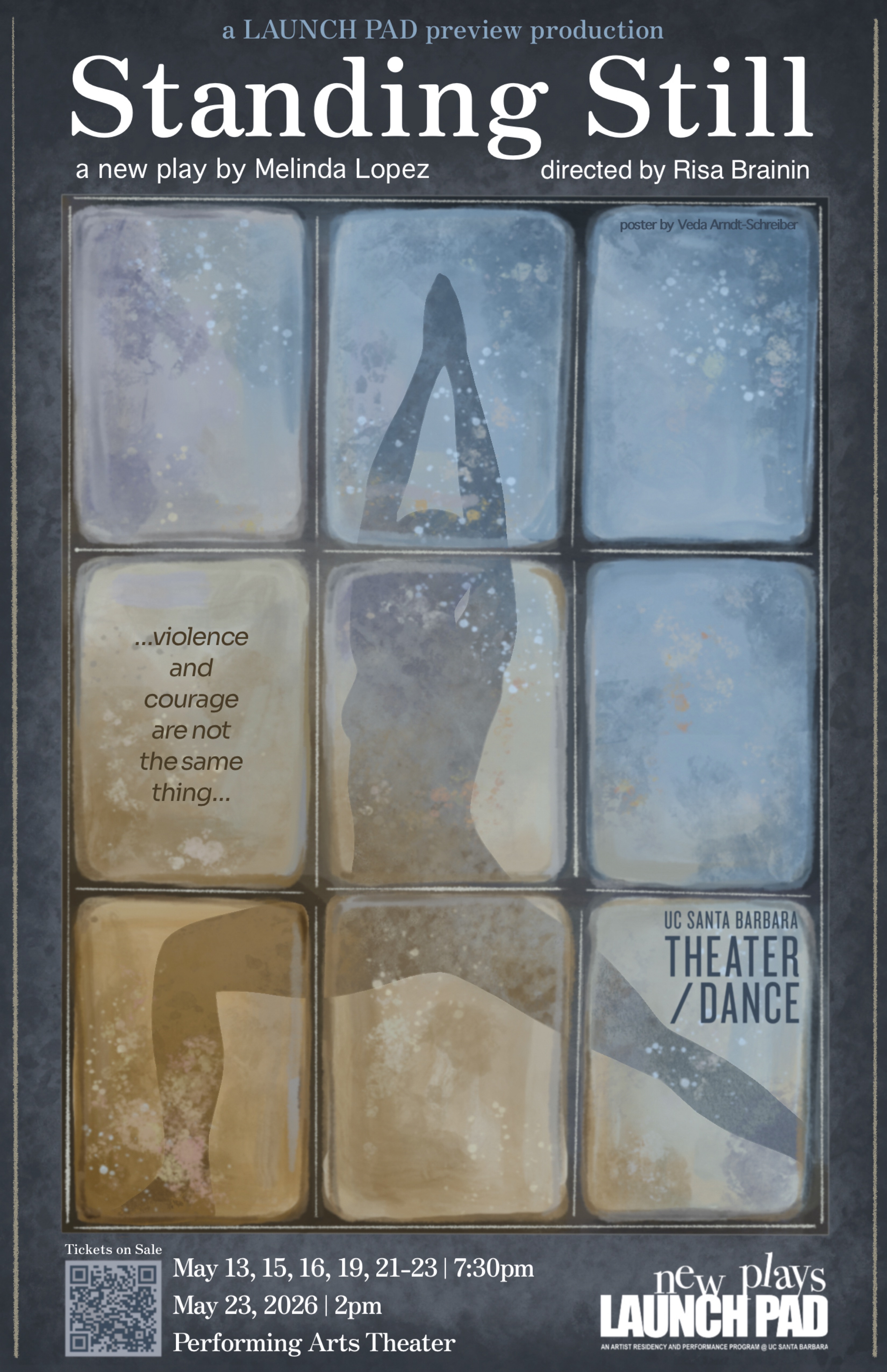 poster for the play STANDING STILL by Melinda Lopez